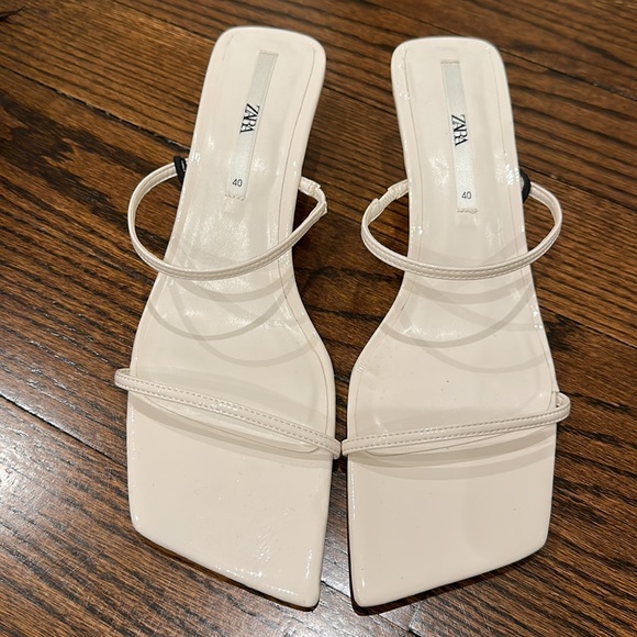 ZARA THIN STRAP MINI WEDGE SANDALS SIZE 40 - Picture 4 of 6